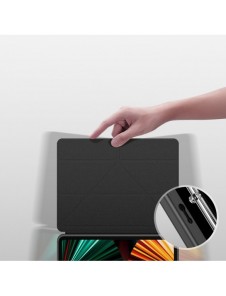 Dux Ducis Magi-fodral för iPad Pro 12.9'' 2021/2020/2018 smart skal med stativ och förvaring för Apple Pencil rosa