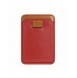 Dux Ducis Magnetic Leather Wallet magnetisk plånbok MagSafe för iPhone RFID blocker röd
