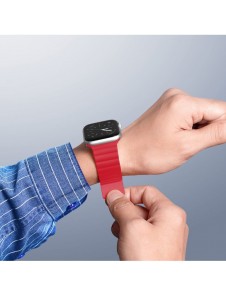 Dux Ducis Magnetrem Apple Watch Ultra Magnetic Armband Armband Röd (Kedjeversion)
