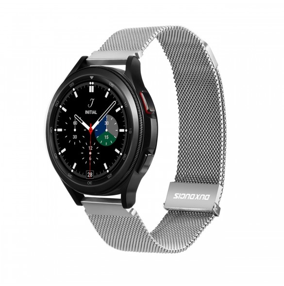 Dux Ducis magnetrem för Samsung Galaxy Watch / Huawei Watch / Honor Watch / Xiaomi Watch (22 mm band) Magnetisk band Silver (