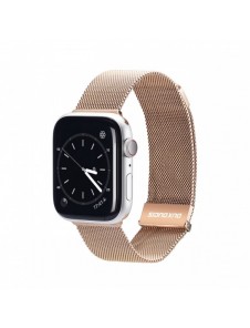 Dux Ducis Magnetic Strap Watch 7 Band 7/6/5/4/3/2 / SE (45/44 / 42mm) Magnetic Band Gold (Milanesisk version)