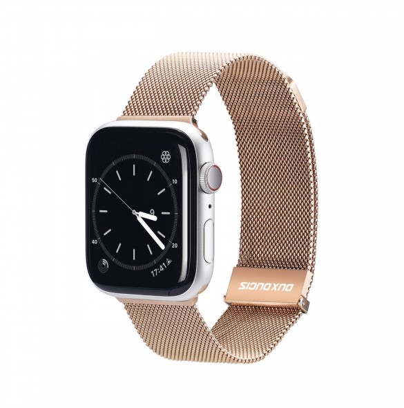 Dux Ducis Magnetic Strap Watch 7 Band 7/6/5/4/3/2 / SE (45/44 / 42mm) Magnetic Band Gold (Milanesisk version)