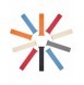 Dux Ducis Magnetic Strap Watch Arm 7/6/5/4/3/2 / SE (41/40 / 38mm) Magnetic Band Svart / Orange (Kedjeversion)