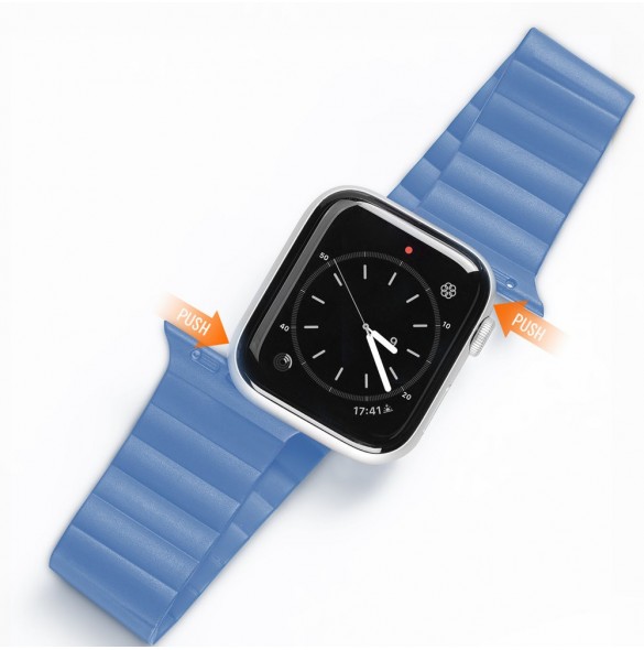 Dux Ducis Magnetic Strap Klockarmband 7/6/5/4/3/2 / SE (41/40 / 38mm) Magnetic Band Blue (Kedjeversion)