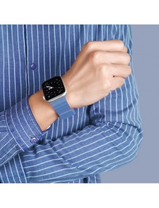Dux Ducis Magnetic Strap Klockarmband 7/6/5/4/3/2 / SE (41/40 / 38mm) Magnetic Band Blue (Kedjeversion)