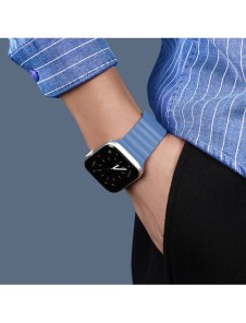 Dux Ducis Magnetic Strap Klockarmband 7/6/5/4/3/2 / SE (41/40 / 38mm) Magnetic Band Blue (Kedjeversion)