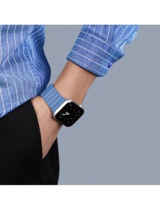 Dux Ducis Magnetic Strap Klockarmband 7/6/5/4/3/2 / SE (41/40 / 38mm) Magnetic Band Blue (Kedjeversion)