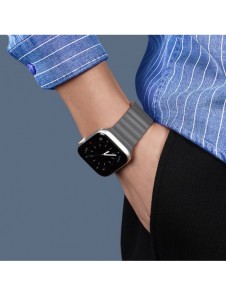 Dux Ducis Magnetic Strap Klockarmband 7/6/5/4/3/2 / SE (41/40 / 38mm) Magnetic Grey Orange (Kedjeversion)