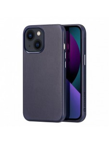 Dux Ducis Naples fodral för iPhone 13 läderfodral (MagSafe kompatibel) blå