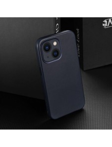 Dux Ducis Naples fodral för iPhone 13 läderfodral (MagSafe kompatibel) blå