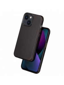 Dux Ducis Naples fodral för iPhone 13 läderfodral (MagSafe-kompatibelt) mörkbrunt