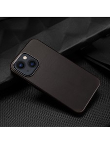 Dux Ducis Naples fodral för iPhone 13 läderfodral (MagSafe-kompatibelt) mörkbrunt