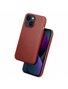 Dux Ducis Naples fodral för iPhone 13 läderfodral (MagSafe-kompatibelt) rött