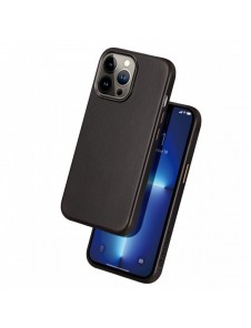 Dux Ducis Naples fodral för iPhone 13 Pro läderfodral (MagSafe-kompatibelt) mörkbrunt