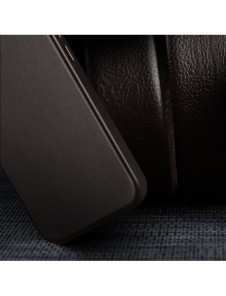 Dux Ducis Naples fodral för iPhone 13 Pro läderfodral (MagSafe-kompatibelt) mörkbrunt