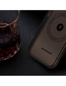 Dux Ducis Naples fodral för iPhone 13 Pro läderfodral (MagSafe-kompatibelt) mörkbrunt