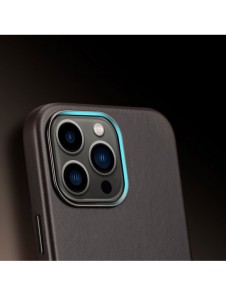 Dux Ducis Naples fodral för iPhone 13 Pro läderfodral (MagSafe-kompatibelt) mörkbrunt