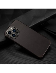 Dux Ducis Naples fodral för iPhone 13 Pro läderfodral (MagSafe-kompatibelt) mörkbrunt