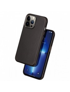 Dux Ducis Naples Fodral för iPhone 13 Pro Max Läderfodral (MagSafe-kompatibelt) Mörkbrun