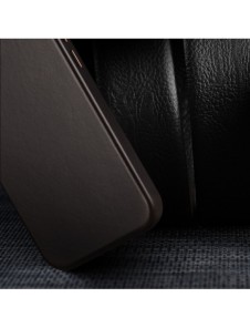 Dux Ducis Naples Fodral för iPhone 13 Pro Max Läderfodral (MagSafe-kompatibelt) Mörkbrun