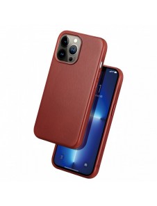 Dux Ducis Naples fodral för iPhone 13 Pro Max läderfodral (MagSafe-kompatibelt) rött