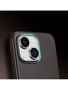 Dux Ducis Naples fodral för iPhone 14 Plus läderfodral (MagSafe-kompatibelt) mörkbrunt
