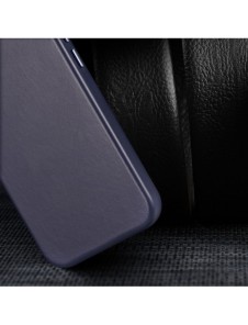 Dux Ducis Naples fodral för iPhone 14 Plus magnetiskt läderfodral MagSafe blå