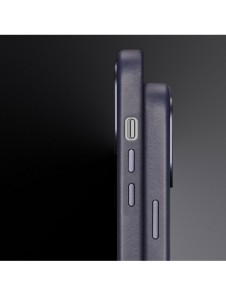 Dux Ducis Naples fodral för iPhone 14 Plus magnetiskt läderfodral MagSafe blå