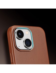 Dux Ducis Naples fodral för iPhone 14 Plus magnetiskt läderfodral MagSafe brun