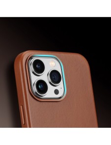 Dux Ducis Naples fodral för iPhone 14 Pro magnetiskt läderfodral MagSafe brun