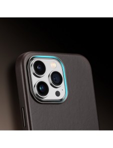 Dux Ducis Naples Fodral för iPhone 14 Pro Max Läderfodral (MagSafe-kompatibelt) Mörkbrun