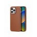 Dux Ducis Naples fodral för iPhone 14 Pro Max magnetiskt läderfodral MagSafe brun