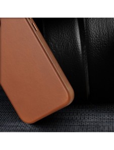 Dux Ducis Naples fodral för iPhone 14 Pro Max magnetiskt läderfodral MagSafe brun