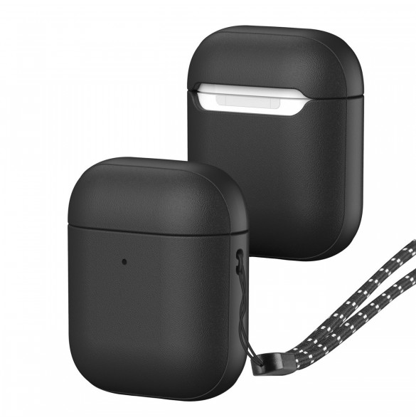 Dux Ducis Plen fodral för AirPods 2 / AirPods 1 hörlursfodral svart