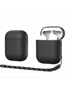 Dux Ducis Plen fodral för AirPods 2 / AirPods 1 hörlursfodral svart