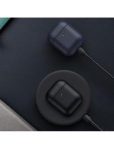Dux Ducis Plen fodral för AirPods 2 / AirPods 1 hörlursfodral svart