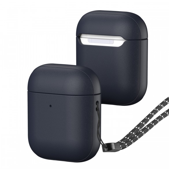 Dux Ducis Plen-fodral för AirPods 2 / AirPods 1 hörlursfodral blå