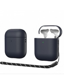 Dux Ducis Plen-fodral för AirPods 2 / AirPods 1 hörlursfodral blå