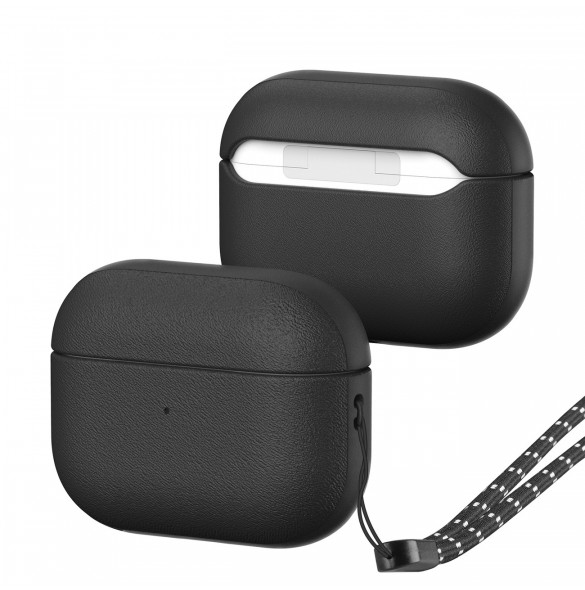 Dux Ducis Plen-fodral för AirPods Pro 2 / AirPods Pro 1 hörlursfodral svart