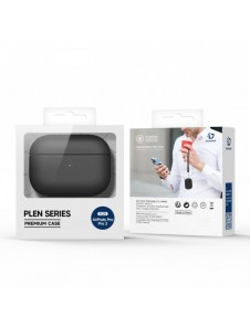 Dux Ducis Plen-fodral för AirPods Pro 2 / AirPods Pro 1 hörlursfodral svart