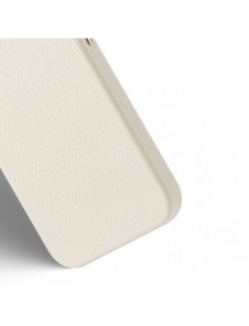 Dux Ducis Roma läderfodral för iPhone 13 elegant skal tillverkat av äkta läder vitt