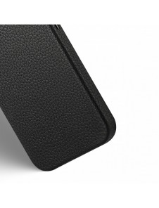 Dux Ducis Roma läderfodral för iPhone 13 elegant svart fodral i äkta läder