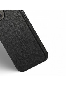 Dux Ducis Roma läderfodral till iPhone 13 Pro elegant svart fodral i äkta läder