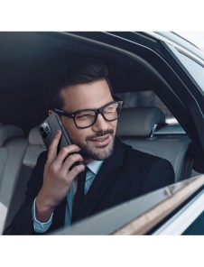 Dux Ducis Roma läderfodral till iPhone 13 Pro elegant svart fodral i äkta läder