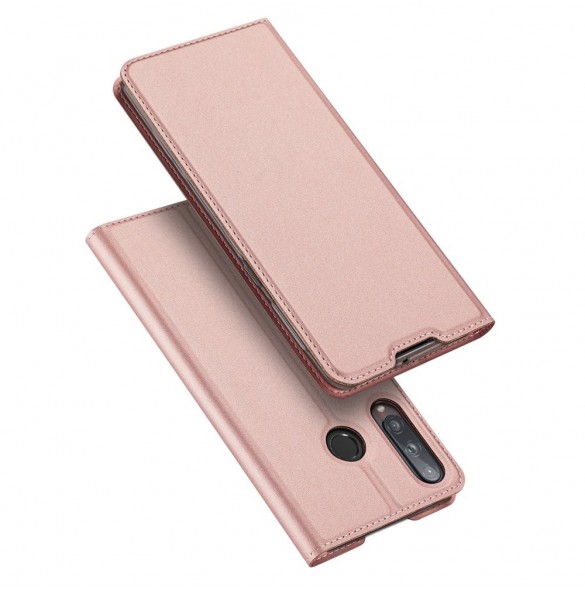 DUX DUCIS Skin Pro Bokhylla typ fodral för Huawei P40 Lite E rosa