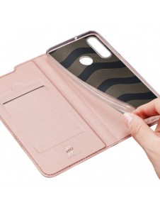 DUX DUCIS Skin Pro Bokhylla typ fodral för Huawei P40 Lite E rosa