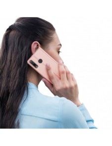 DUX DUCIS Skin Pro Bokhylla typ fodral för Huawei P40 Lite E rosa