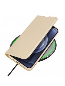 Dux Ducis Skin Pro Bokhylla typ fodral för iPhone 13 golden
