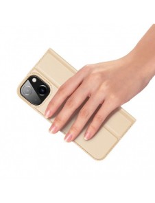 Dux Ducis Skin Pro Bokhylla typ fodral för iPhone 13 golden