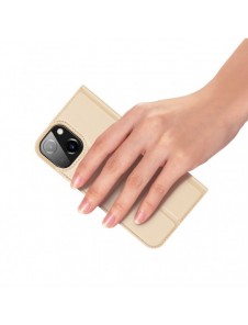 Dux Ducis Skin Pro Bokhylla typ fodral för iPhone 13 mini golden